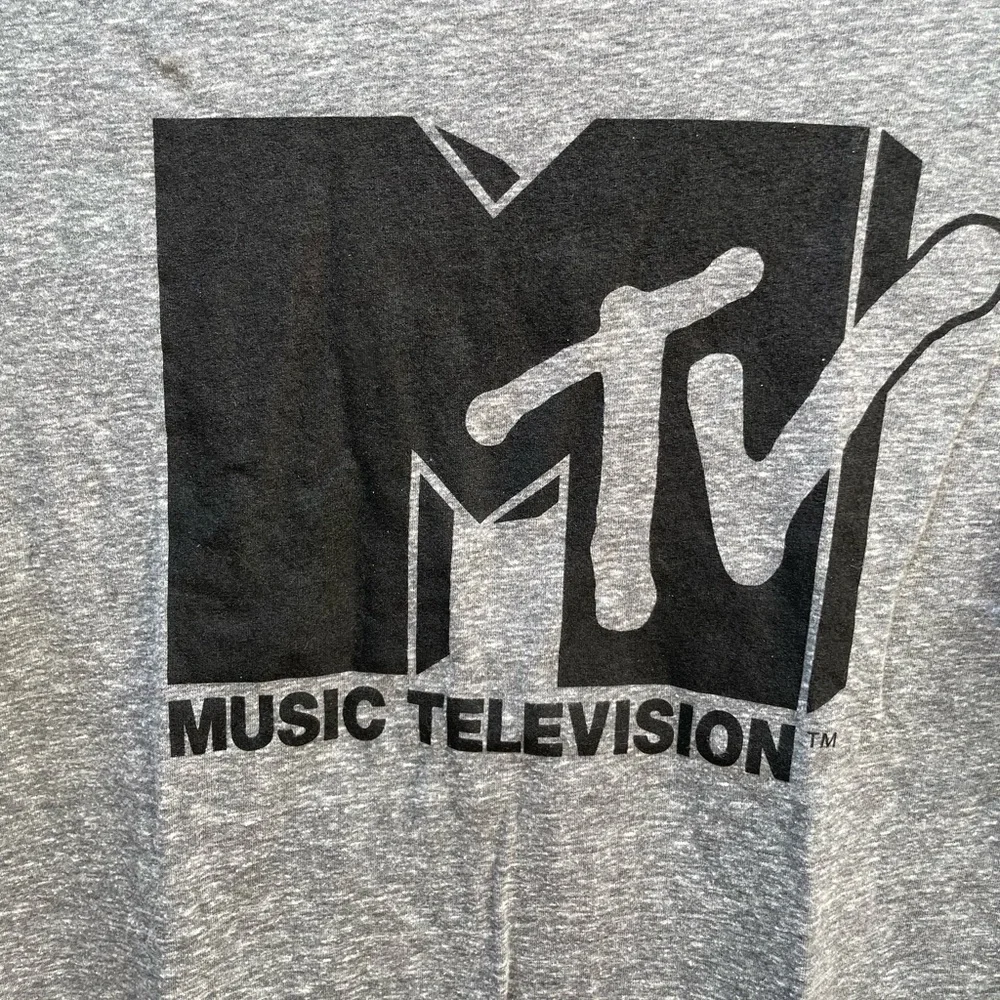 ❤️ GAP TEEN GREY MTV 90s Y2K TEE SHIRT TOP SIZE MEDIUM NEW
